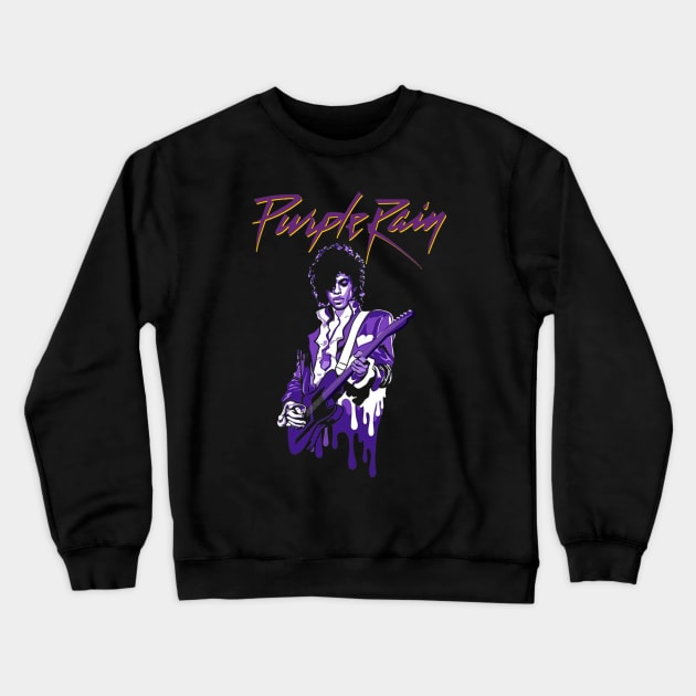 Purple Rain Crewneck Sweatshirt by Kionew